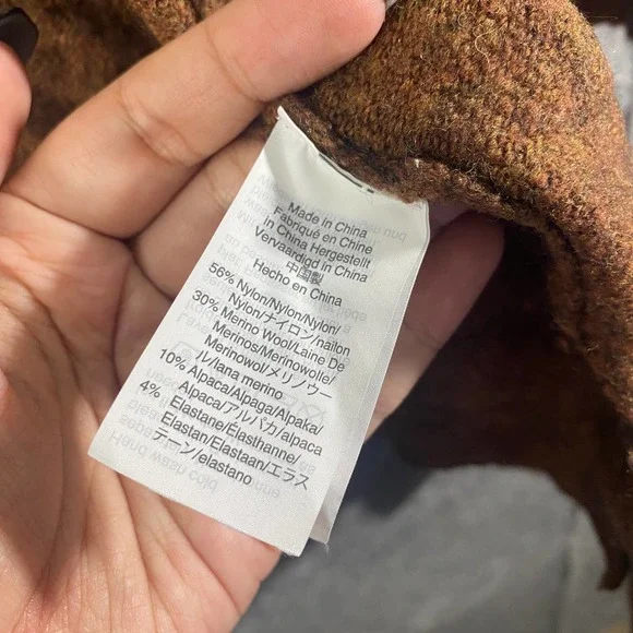 Madewell Cardigan Small Brown Knit Kent Long Sleeve Open Longline Sweater - Picture 10 of 14